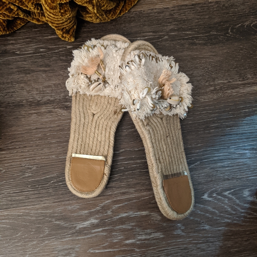 Free People Beach Slides